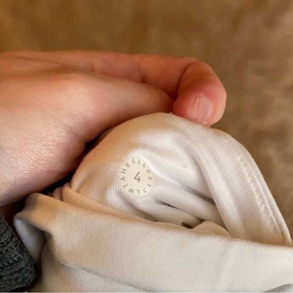 White lululemon 3”shorts